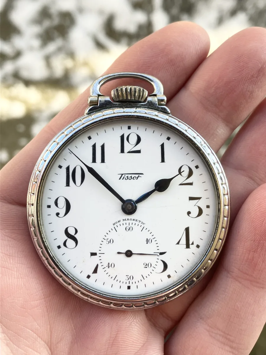 Tissot Non Magnetic Vintage Pocket Watch 1937-1939 15 jewels Works
