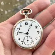 Seikosha Silver 900 1910-1917s Pocket Watch Works 46 Hours!