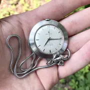 Seiko Unique 15 jewels 1950s Vintage Golf Pocket Watch FOR RESTORATION! RARE!