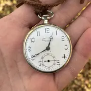 Doxa Chronometer Pocket Watch 16 Jewels Swiss Made Rare Works 26 hours!