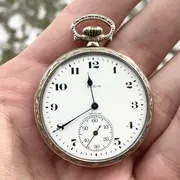 Elgin Antique Vintage Pocket Watch 1920s 7 jewels Works Good! Rare!