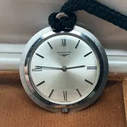 Longines Vintage Ultra Slim Pocket Watch 17 jewels 1967 Works Good!