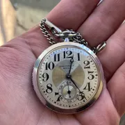 Noldi(Tavannes comp.) Royal Chronometre Vintage Pocket Watch Works 24 Hours!