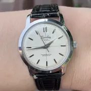Sandoz Flag Shockprotected Waterproof Swiss 17 Jewels Vintage Men's Watch 1950S Works good 32 hours! RARE!