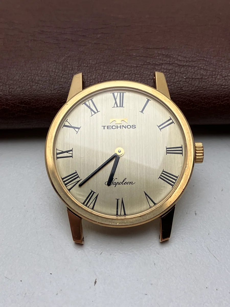 Technos Napoleon 17 Jewels Vintage Men's Watch Works 32 hours